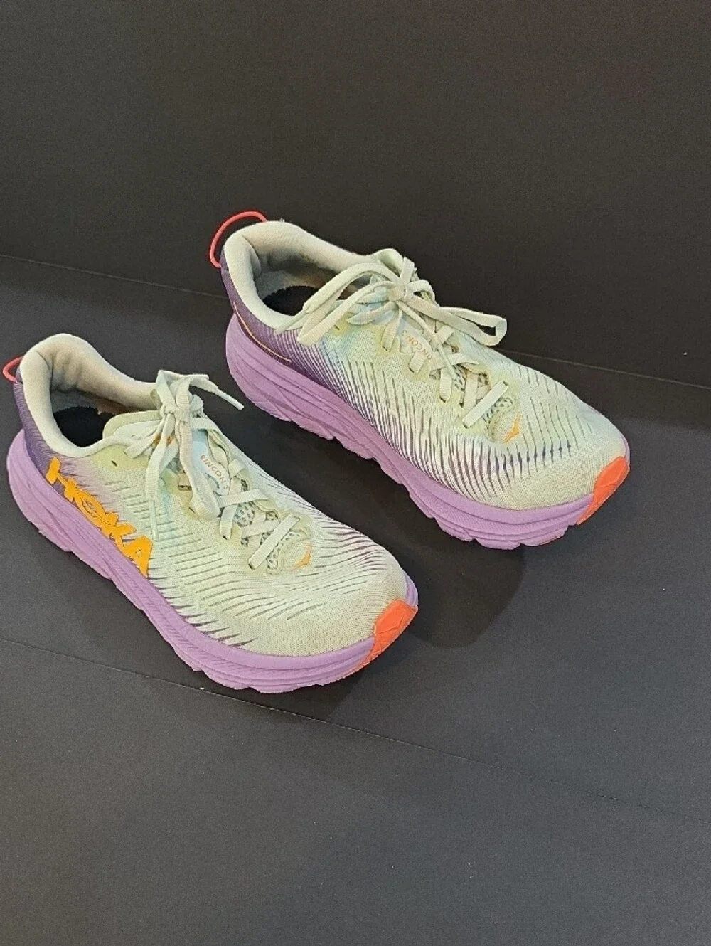 Hoka Rincon 3 Women's Shoes in Mint, Lavender & Coral Accent Size 7.5